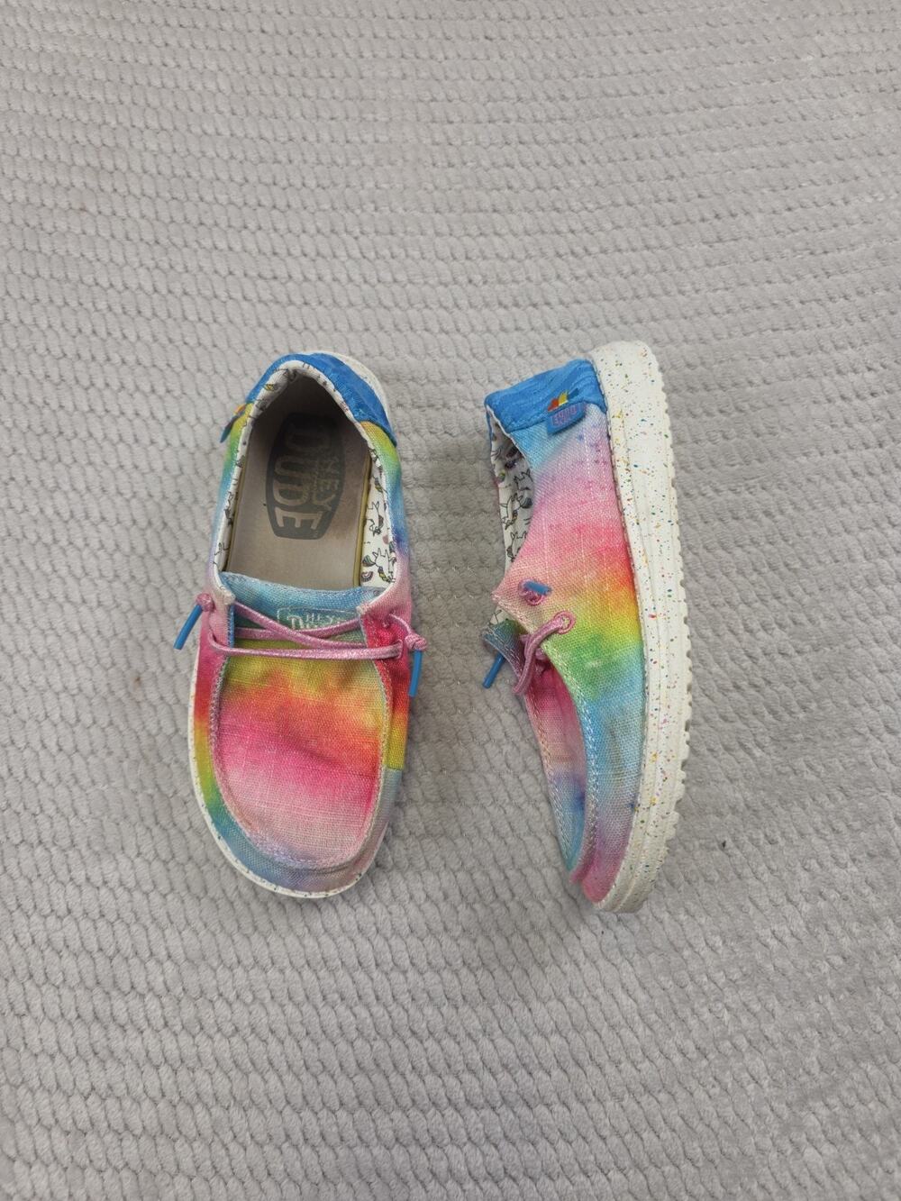 Hey Dude Shoes Girls Size 3 Youth Dreamer Tye Dye